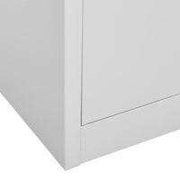 Thumbnail for Büroschrank Hellgrau 90x40x180 cm Stahl