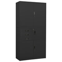 Thumbnail for Büroschrank Anthrazit 90x40x180 cm Stahl