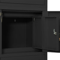 Thumbnail for Büroschrank Anthrazit 90x40x180 cm Stahl