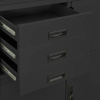 Thumbnail for Büroschrank Anthrazit 90x40x180 cm Stahl