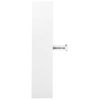Thumbnail for Büroschrank Weiß 90x40x180 cm Stahl und Hartglas
