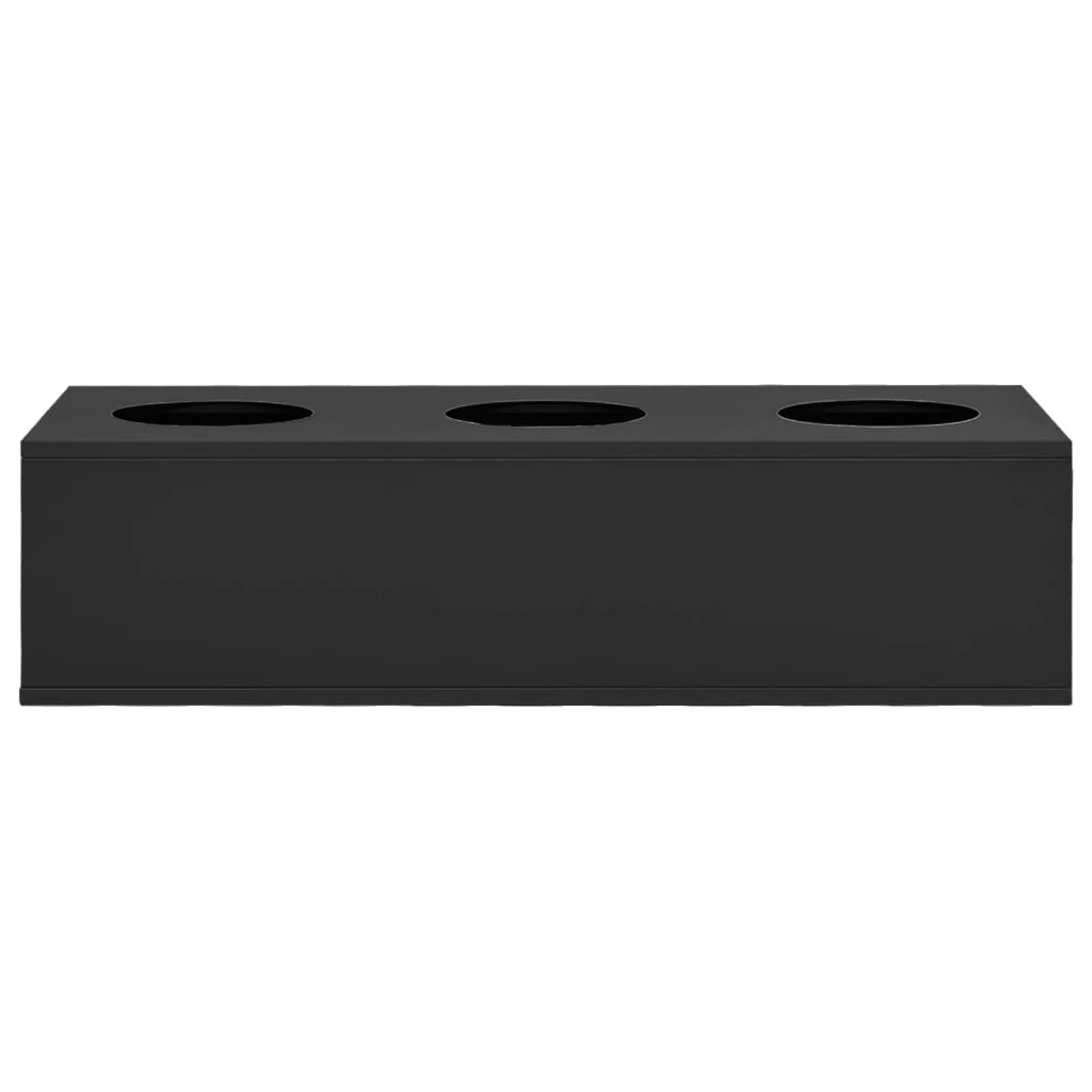 Büro-Blumenkasten Anthrazit 90x40x23 cm Stahl