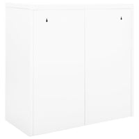 Thumbnail for Schrank mit Schiebetür Weiß 90x40x90 cm Stahl