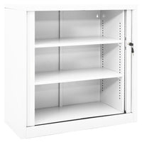 Thumbnail for Schrank mit Schiebetür Weiß 90x40x90 cm Stahl
