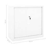 Thumbnail for Schrank mit Schiebetür Weiß 90x40x90 cm Stahl