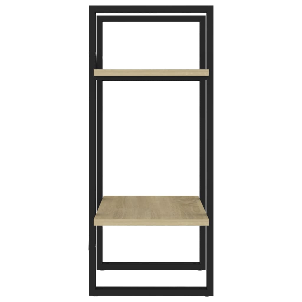 Bücherregal 2 Fächer Sonoma-Eiche 40x30x70 cm Holzwerkstoff