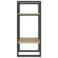 Thumbnail for Bücherregal 2 Fächer Sonoma-Eiche 40x30x70 cm Holzwerkstoff