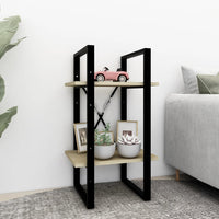 Thumbnail for Bücherregal 2 Fächer Sonoma-Eiche 40x30x70 cm Holzwerkstoff