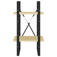 Thumbnail for Bücherregal 2 Böden 40x30x70 cm Massivholz Kiefer