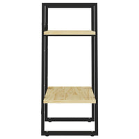 Thumbnail for Bücherregal 2 Böden 40x30x70 cm Massivholz Kiefer