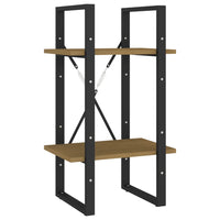 Thumbnail for Bücherregal 2 Fächer 40x30x70 cm Massivholz Kiefer