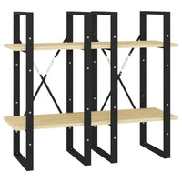 Thumbnail for Bücherregal 4 Böden 40x30x140 cm Massivholz Kiefer