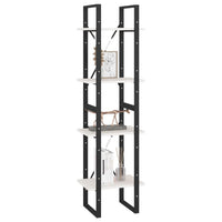 Thumbnail for Bücherregal 4 Böden Weiß 40x30x140 cm Massivholz Kiefer