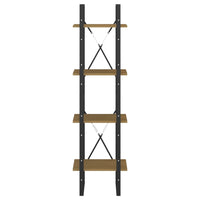 Thumbnail for Bücherregal 4 Fächer 40x30x140 cm Massivholz Kiefer