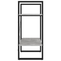 Thumbnail for Bücherregal 2 Fächer Betongrau 60x30x70 cm Holzwerkstoff