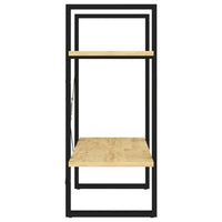 Thumbnail for Bücherregal 2 Böden 60x30x70 cm Massivholz Kiefer