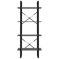 Thumbnail for Bücherregal 4 Fächer Grau 60x30x140 cm Holzwerkstoff