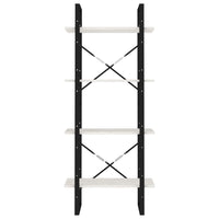 Thumbnail for Bücherregal 4 Böden Weiß 60x30x140 cm Massivholz Kiefer