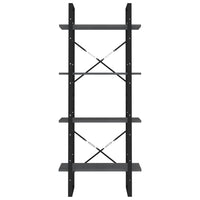 Thumbnail for Bücherregal 4 Böden Grau 60x30x140 cm Massivholz Kiefer