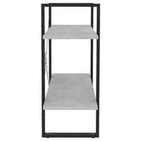 Thumbnail for Bücherregal 2 Fächer Betongrau 80x30x70 cm Holzwerkstoff