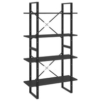 Thumbnail for Bücherregal 4 Fächer Grau 80x30x140 cm Holzwerkstoff