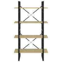 Thumbnail for Bücherregal 4 Fächer Sonoma-Eiche 80x30x140 cm Holzwerkstoff