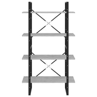 Thumbnail for Bücherregal 4 Fächer Betongrau 80x30x140 cm Holzwerkstoff