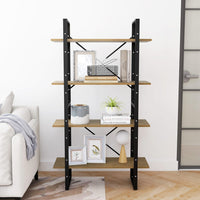 Thumbnail for Bücherregal 4 Fächer 80x30x140 cm Massivholz Kiefer