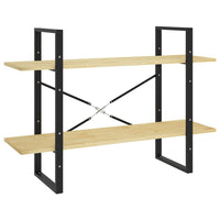 Thumbnail for Bücherregal 2 Böden 100x30x70 cm Massivholz Kiefer