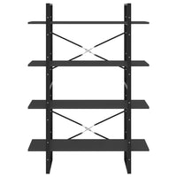 Thumbnail for Bücherregal 4 Fächer Grau 100x30x140 cm Holzwerkstoff