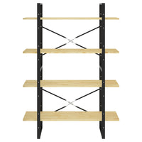 Thumbnail for Bücherregal 4 Fächer 100x30x140 cm Massivholz Kiefer