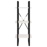 Thumbnail for Bücherregal 3 Böden Weiß 40x30x105 cm Massivholz Kiefer