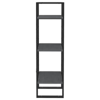 Thumbnail for Bücherregal 3 Böden Grau 40x30x105 cm Massivholz Kiefer