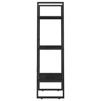 Thumbnail for Standregal Schwarz 60x30x105 cm Massivholz Kiefer