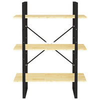 Thumbnail for Bücherregal 3 Böden 80x30x105 cm Massivholz Kiefer