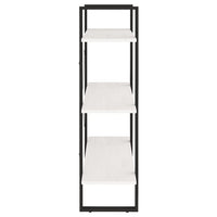 Thumbnail for Bücherregal 3 Böden Weiß 80x30x105 cm Massivholz Kiefer