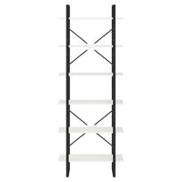 Thumbnail for Standregal Hoch Weiß 80x30x210 cm Massivholz Kiefer