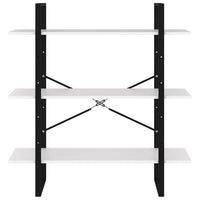 Thumbnail for Bücherregal Weiß 100x30x105 cm Holzwerkstoff