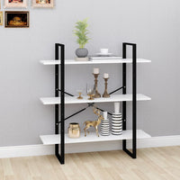 Thumbnail for Bücherregal Weiß 100x30x105 cm Holzwerkstoff