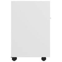 Thumbnail for Beistellschrank mit Rollen Weiß 33x38x60 cm Holzwerkstoff