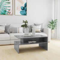 Thumbnail for Couchtisch Betongrau 90x60x42,5 cm Holzwerkstoff