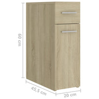 Thumbnail for Apothekerschrank Sonoma-Eiche 20x45,5x60 cm Holzwerkstoff