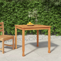 Thumbnail for Garten-Esstisch 85x85x75 cm Massivholz Teak