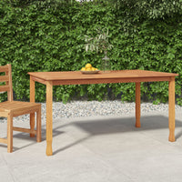 Thumbnail for Garten-Esstisch 150x90x75 cm Massivholz Teak