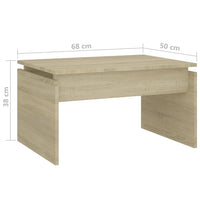 Thumbnail for Couchtisch Sonoma-Eiche 68x50x38 cm Holzwerkstoff