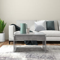 Thumbnail for Couchtisch Betongrau 68x50x38 cm Holzwerkstoff