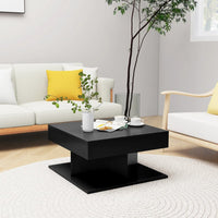 Thumbnail for Couchtisch Schwarz 57x57x30 cm Holzwerkstoff