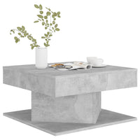 Thumbnail for Couchtisch Betongrau 57x57x30 cm Holzwerkstoff