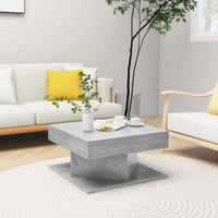 Thumbnail for Couchtisch Betongrau 57x57x30 cm Holzwerkstoff