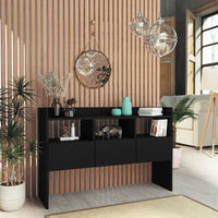 Thumbnail for Sideboard Schwarz 105x30x70 cm Holzwerkstoff